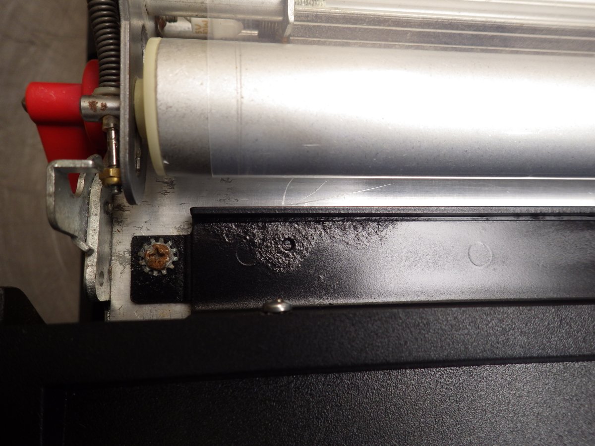 Movie testing machine below.